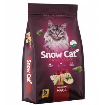 Ração Snow Cat Peru com Maçã para Gatos Castrados - 10kg